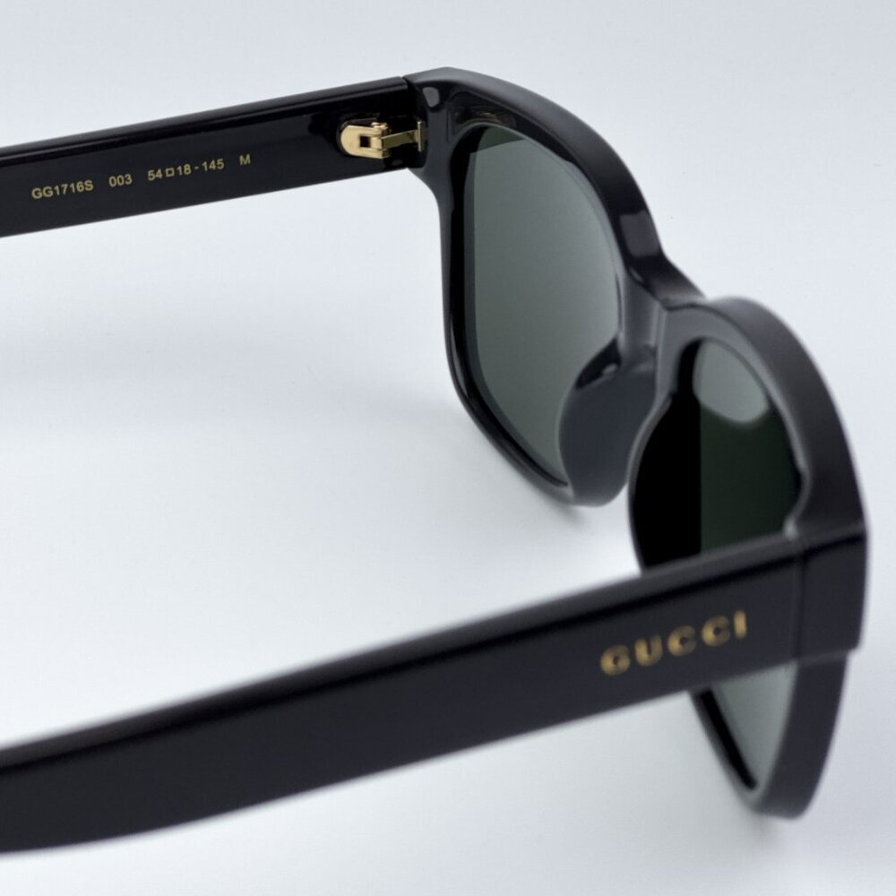 Gucci GG1716S 003 BRAND NEW Sunglasses Grey Square Unisex - Picture 8 of 9